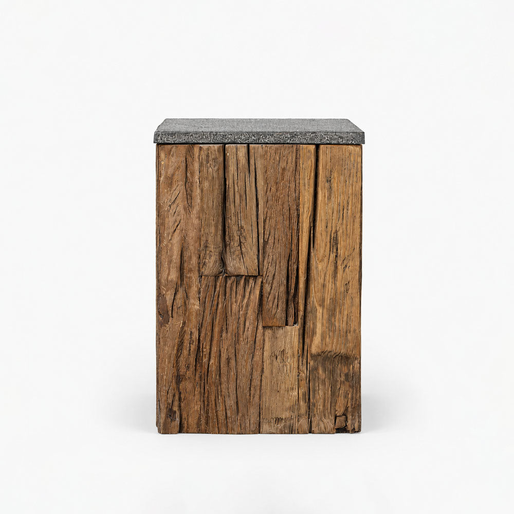 Stag Reclaimed Wood Side Table | Natural