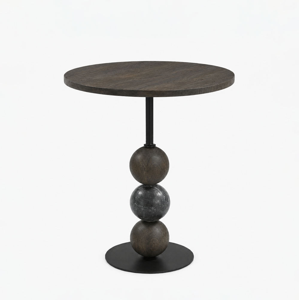 Julia Mango Wood Side Table | Walnut