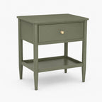 Diana Mango Wood Bedside Table | Green | Blue