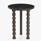 Eilidh Mango Wood Side Table | Walnut