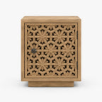 Nyla Mango Wood Bedside Table | Natural
