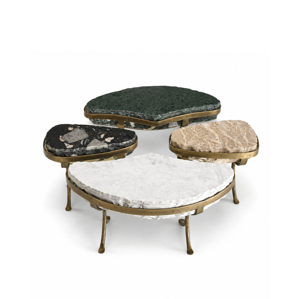 Caleb Marble Coffee Table | Set of 4 | Multi