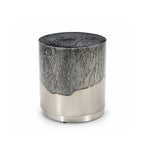 Marina Iron Side Table | Silver