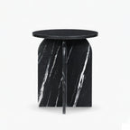 Clark Marble Side Table | Marine Black
