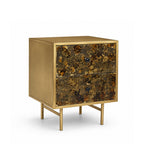 Luna Iron Bedside Table | Gold | Drawer Iron Bedside Table