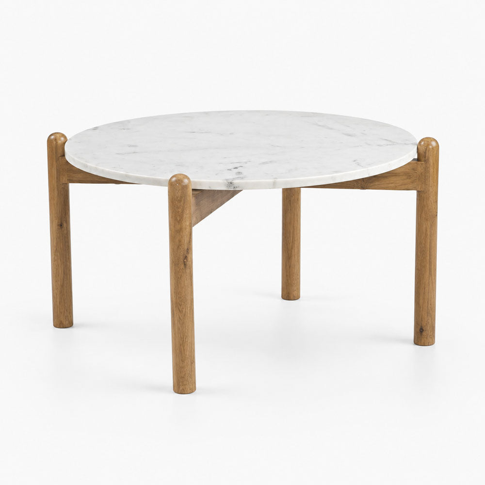 Cherie Marble Coffee Table | Natural