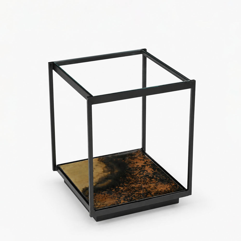 Stella Iron Side Table | Rust