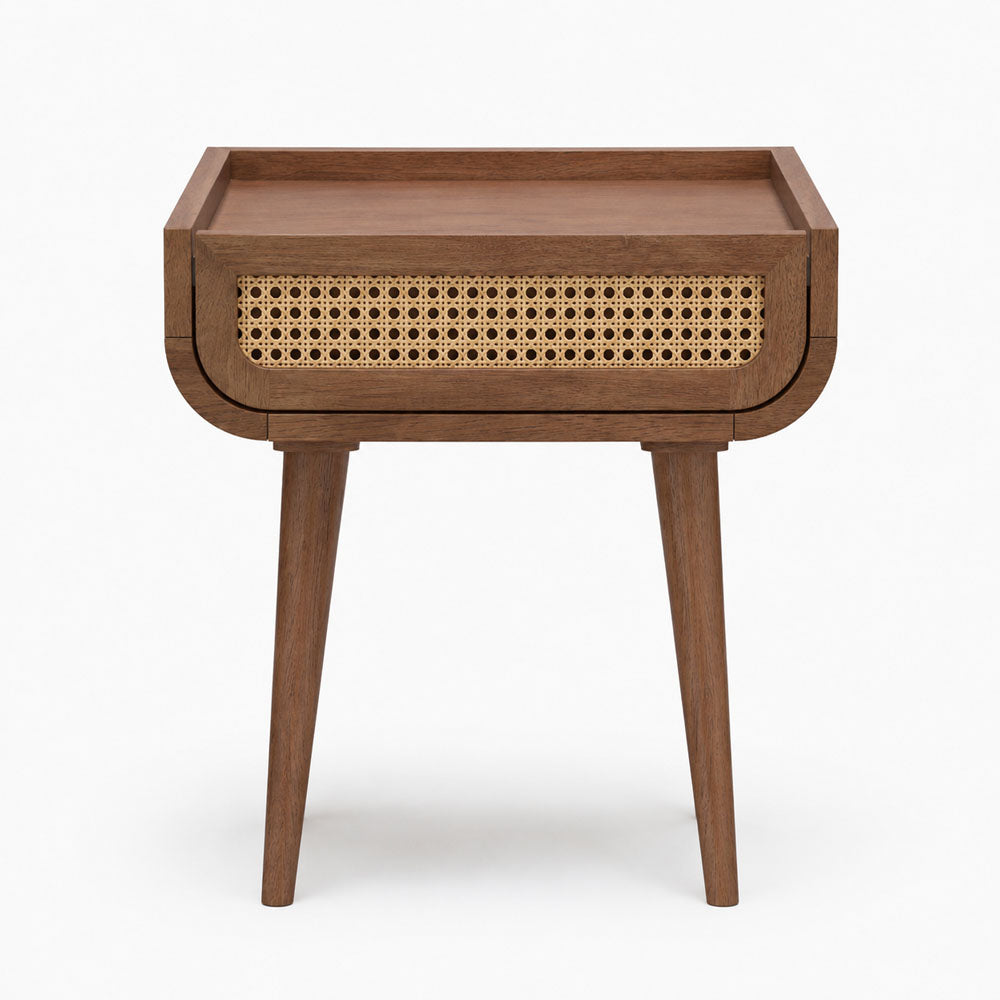 Jace Mango Wood Bedside Table | Brown