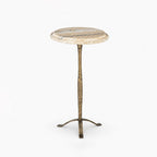 Elias Iron Side Table | Set | Cream
