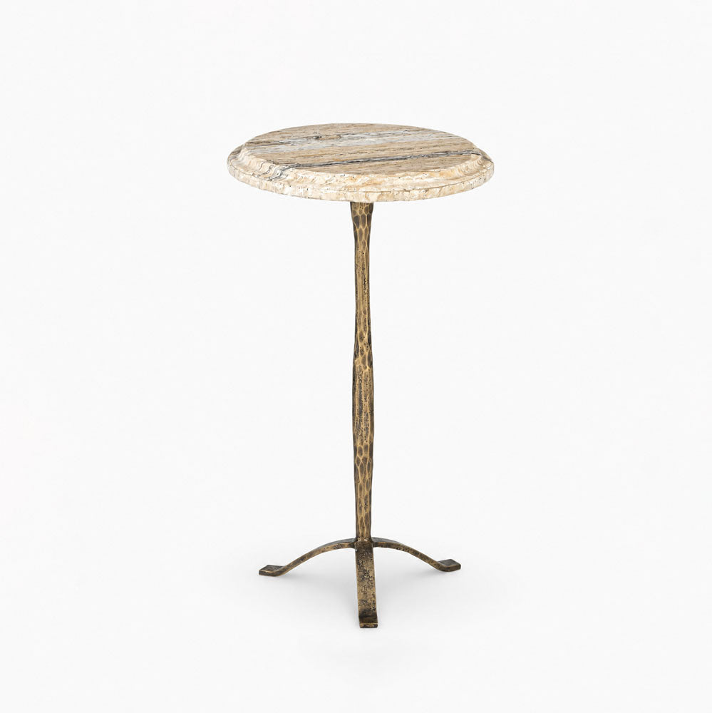 Elias Iron Side Table | Set | Cream