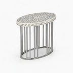 Maren Bone Inlay Side Table | Grey