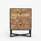 Colin Mango Wood Bedside Table | Brown