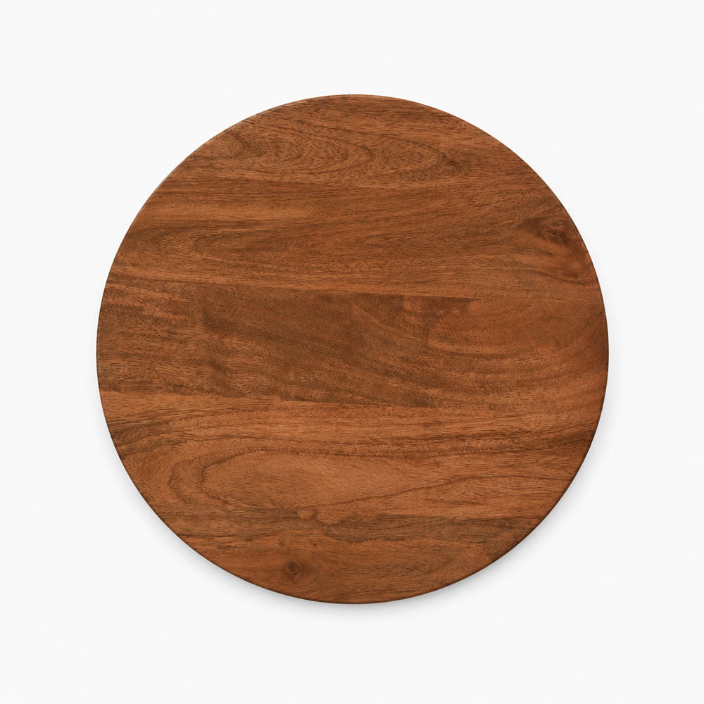 Flavia Mango Wood Side Table | Brown
