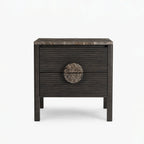 Sylvan Acacia Wood Bedside Table | Walnut