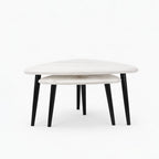 Milan Mango Wood Coffee Table | White
