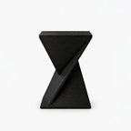 Zarek Mango Wood Side Table | Black