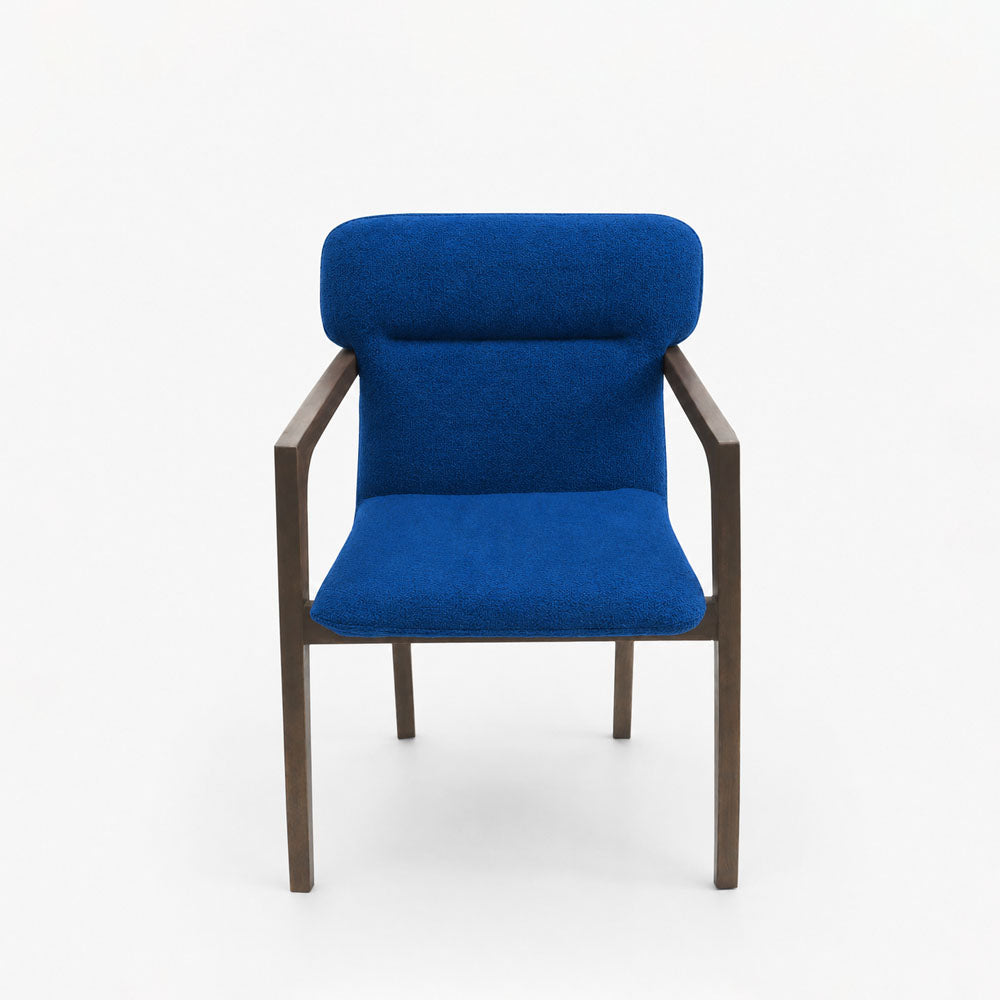 Cedar Acacia Wood Dining Chair | Blue