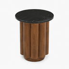 Dean Marble Side Table | Honey