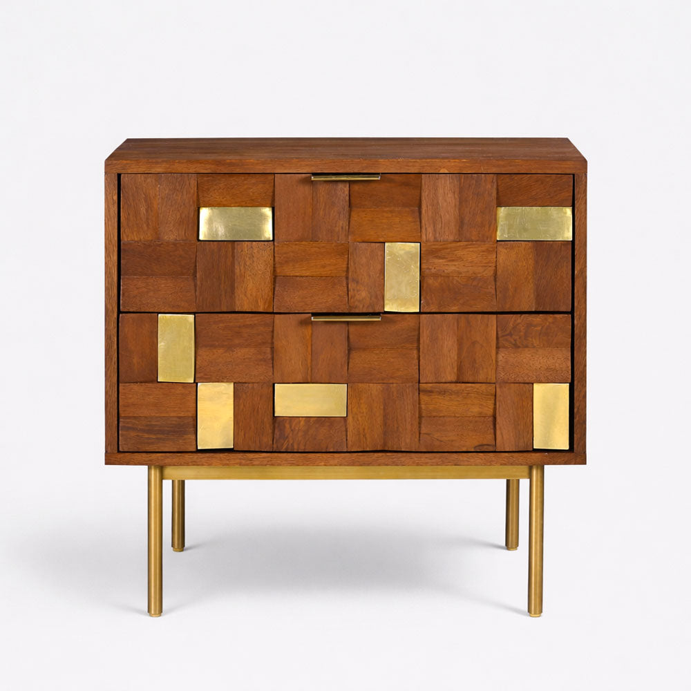 River Mango Wood Bedside Table | Honey