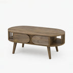 Dakota Mango Wood Coffee Table | Walnut