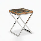 Melody Reclaimed Wood Side Table | Natural