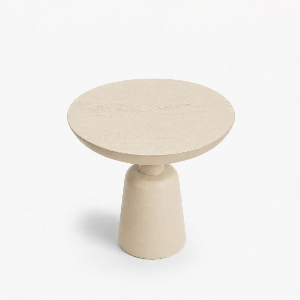 Nola Acacia Wood Side Table | Cream