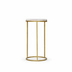 Rosara Agate Side Table | White