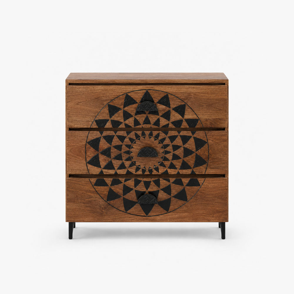 Coral Mango Wood Drawer Chest | Honey
