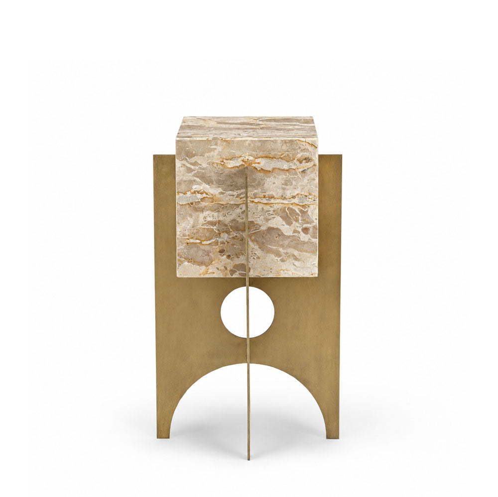 Apex Marble Side Table | Panther