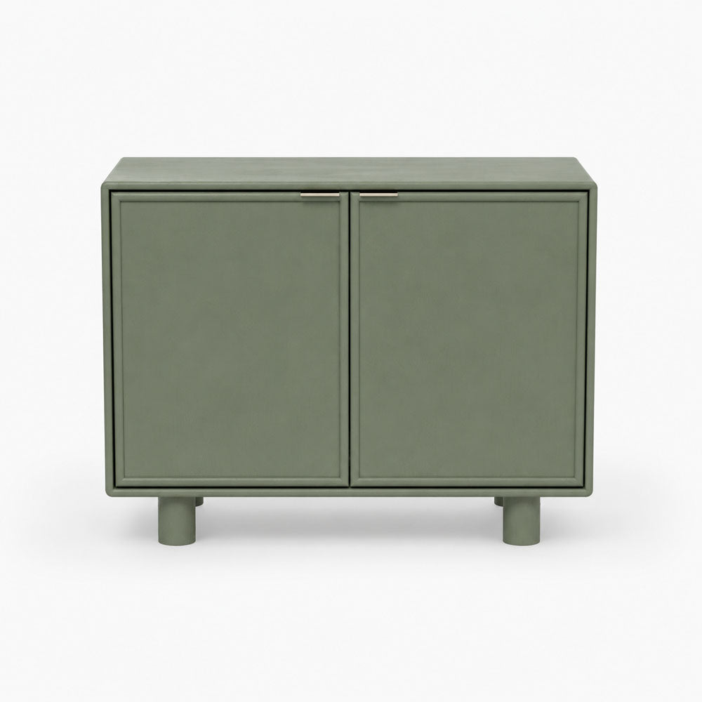 Aurelia Mango Wood Cabinet | Green | Light Wood