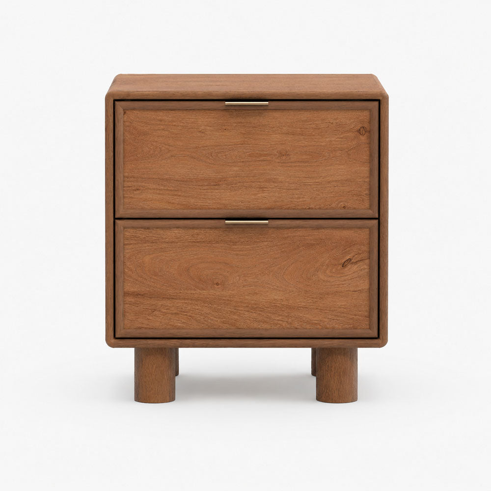 Aurelia Mango Wood Bedside Table | Honey