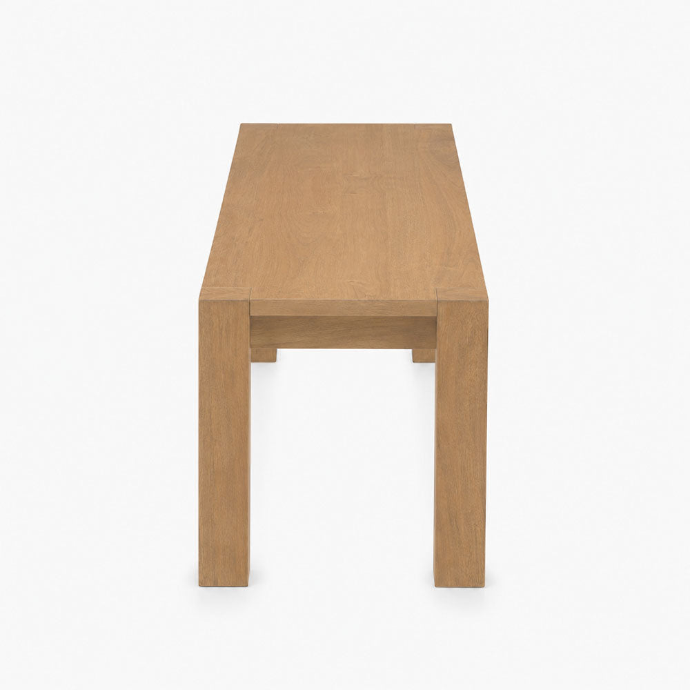 Arthur Mango Wood Bench | Natural