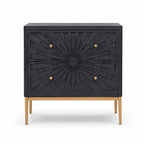Alora Mango Wood Wooden Chest | Charcoal
