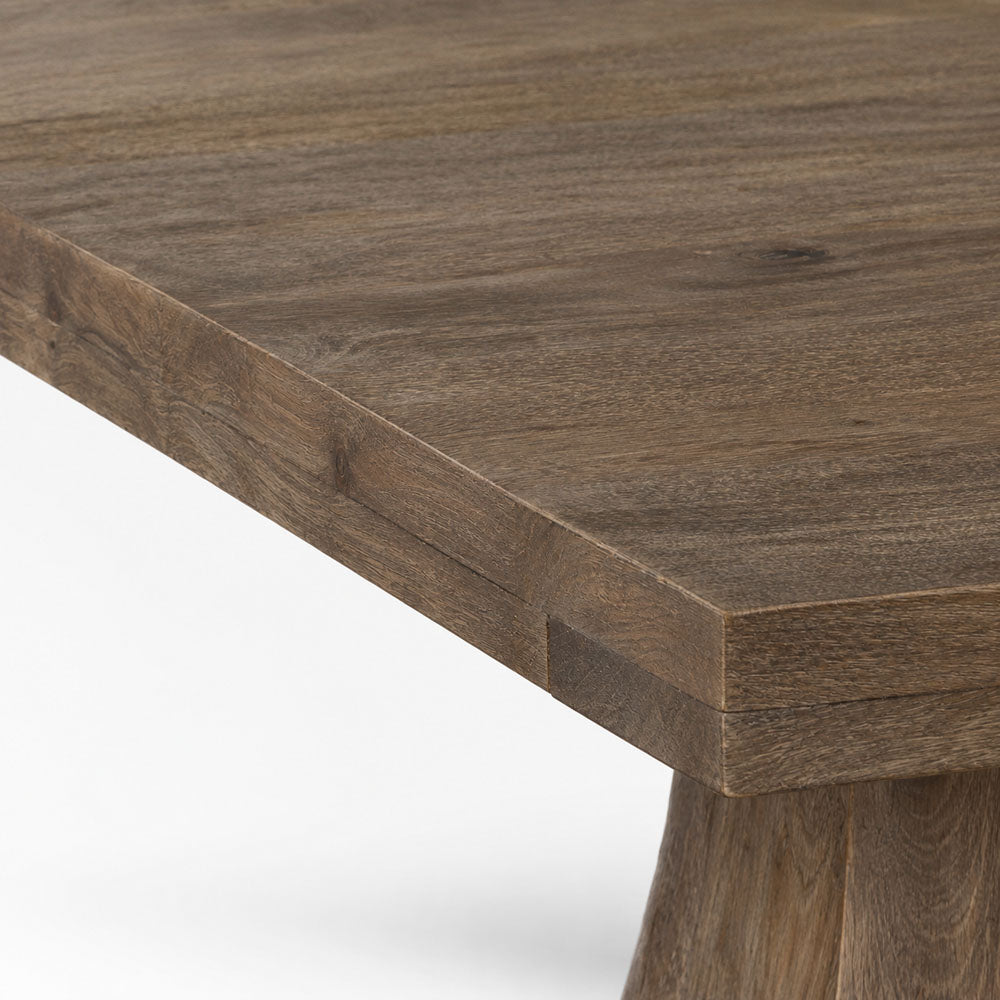 Alaric Mango Wood Dining Table | Walnut