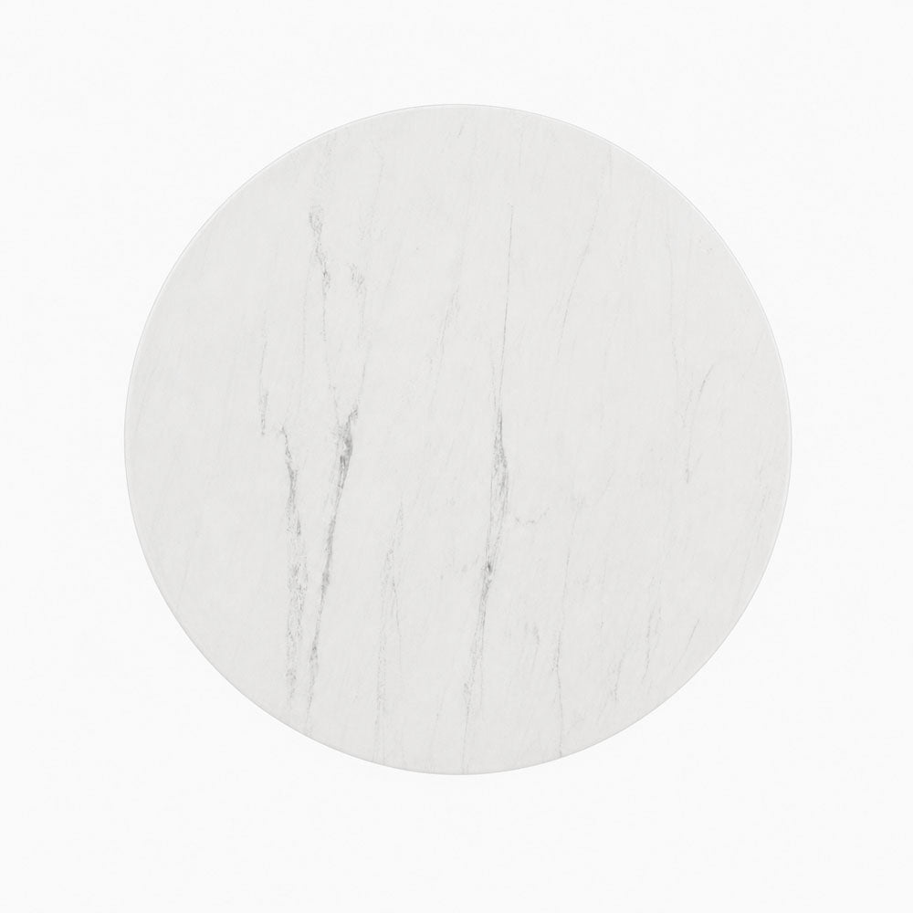 Julia Mango Wood Side Table | White