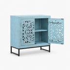 Sirena Mango Wood Cabinet | Blue Wash