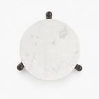 Cherie Marble Side Table | Walnut