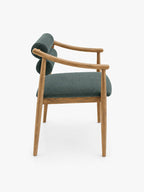 Linden Acacia Wood Dining Chair | Green