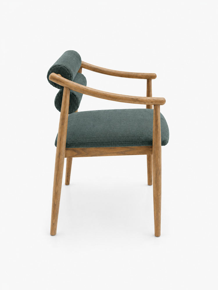 Linden Acacia Wood Dining Chair | Green