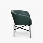 Weston Polyester Dining Chair | Dark Green