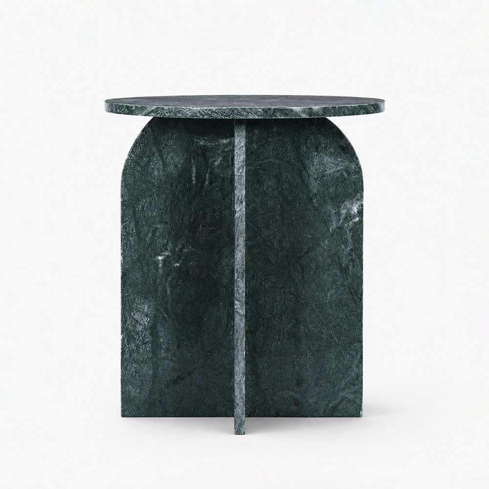 Clark Marble Side Table | Forest Green