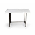 Colin Marble Console Table | White