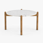 Cherie Marble Coffee Table | Natural