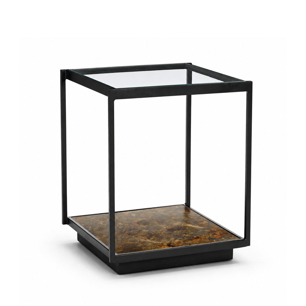 Luna Iron Side Table | Gold