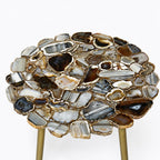 Dante Agate Side Table | Blue & Black