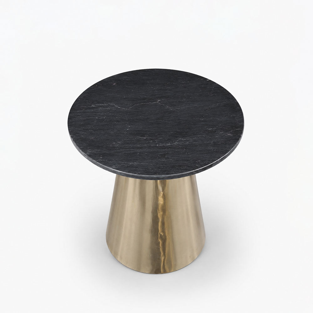 Savannah Marble Side Table | Black