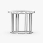 Maren Bone Inlay Side Table | Grey