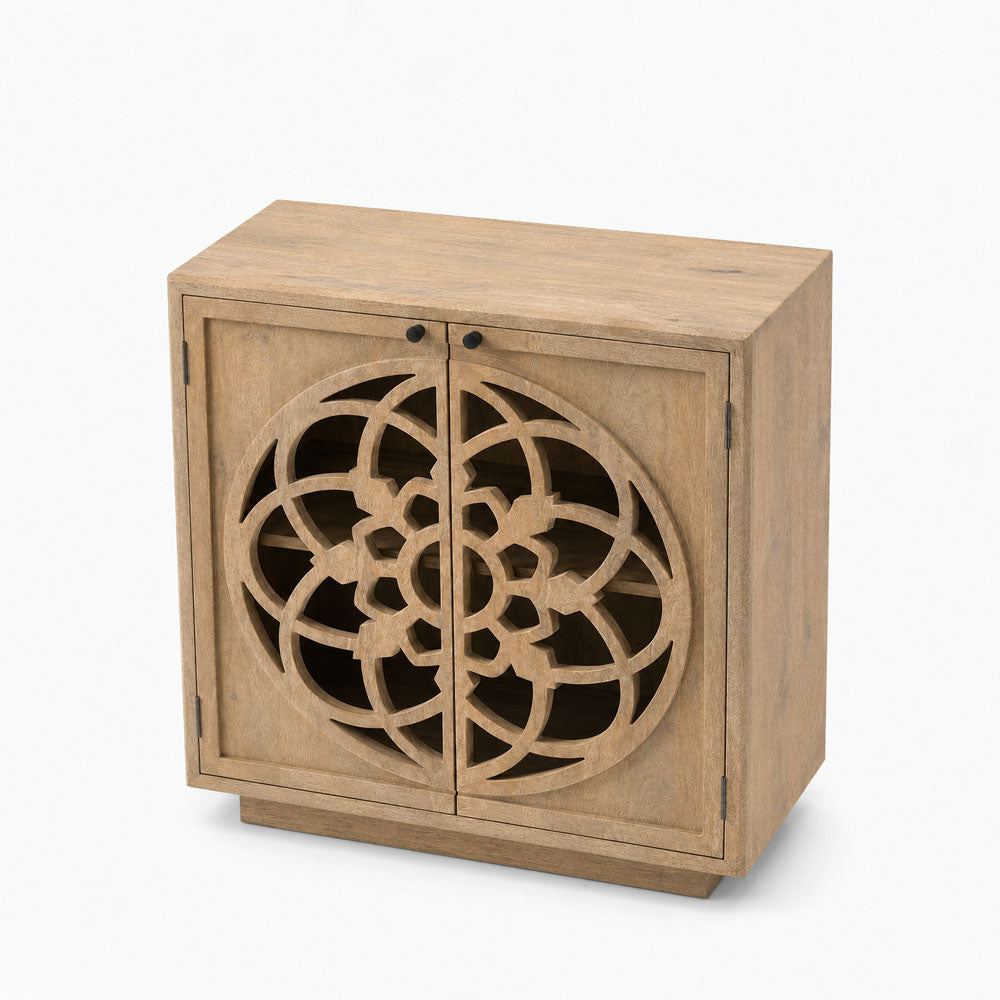 Serenity Mango Wood Cabinet | Natural