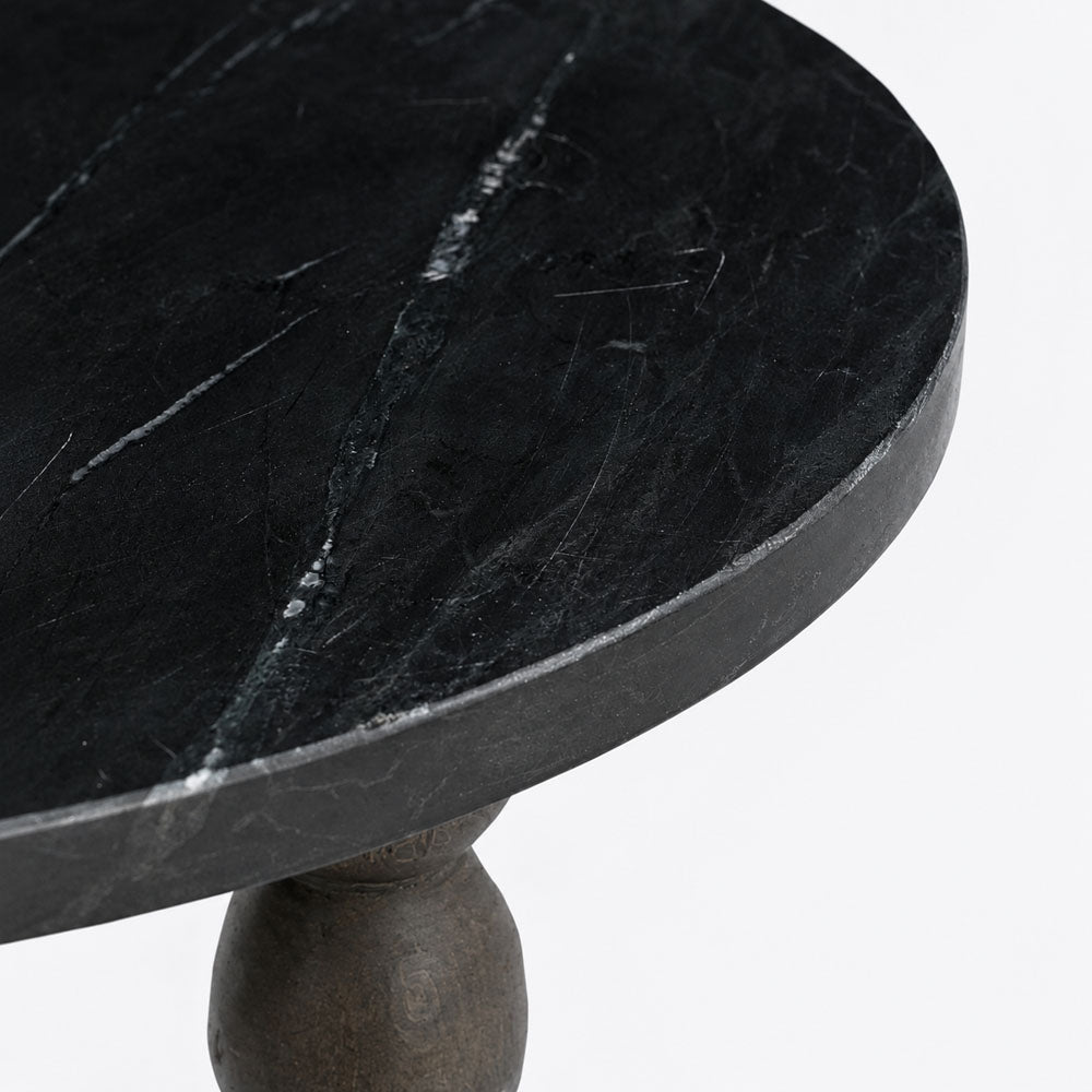 Eilidh Mango Wood Side Table | Walnut