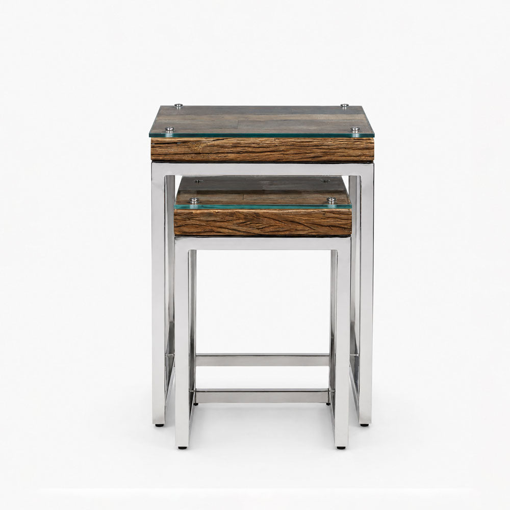 Suki Reclaimed Wood Side Table | Natural